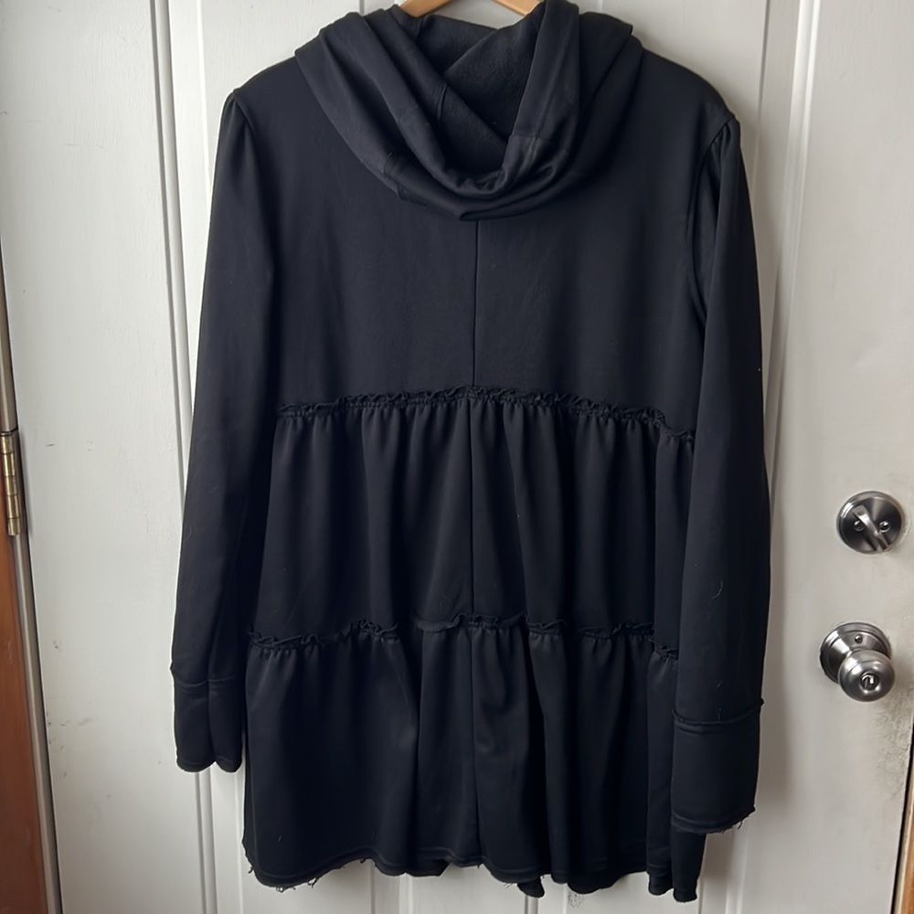 NWOT never worn. HYFVE tiered zip up A line long hoodie - Picture 2 of 11